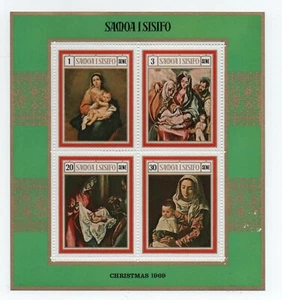 SAMOA 1969 NATALE IN FOGLIETTO MNH** - Picture 1 of 1