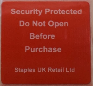 Nueva etiqueta adhesiva de alarma de salida de tienda minorista de 8.2MHz Stop Thieves Shoplifter Stealing - Imagen 1 de 4