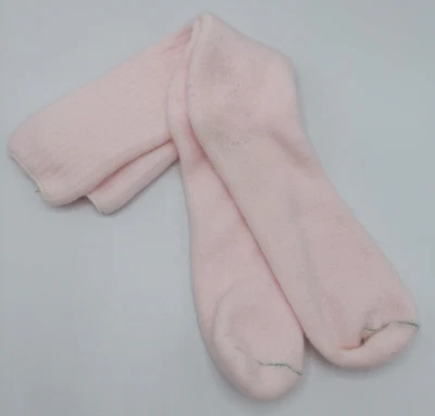 Calcetines de colección Terry Loop Orlon mezcla acrílica media pantorrilla rosa claro talla 8-11 Foto 1 de 4