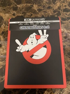 Ghostbusters I and II Steelbox Edition (Blu-ray, 2019) Out of Print! Like New! - Image 1 of 4