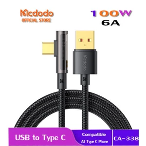 Mcdodo 100W 90 Degree 6A USB to Type C Fast Charge Cable Cord For Samsung Huawei - Picture 1 of 15