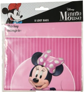 Disney Birthday Supplies Loot bag Minnie Mouse 8 Ct. New - Picture 1 of 2