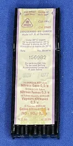 Vintage (1970's) Dräger Gas Detector Tubes Expired Display Only (20 Per Box) - Picture 1 of 5