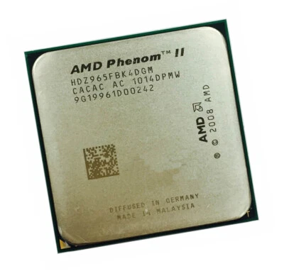 AMD Phenom II X4 965 HDZ965FBK4DGM 4Core 3.4 GHz Socket AM3 125W CPU Processor - Image 1 of 2