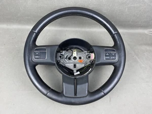 2010-2017 Jeep Patriot Steering Wheel Black Leather OEM 759 - Picture 1 of 18