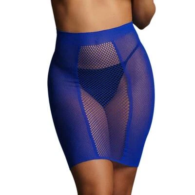Sexy Damen Mini-Rock S M L Weiches Netz 3 Farben Elastisch Clubwear Gogo "X16 - Bild 1 von 4