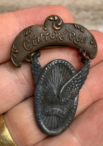 Antique 1897 Bicycle Bike Century Pin Medal Badge Button Philadelphia Princeton! - Picture 1 of 11