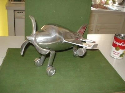 STAINLESS STEEL CESSNA AIRPLANE TOY, CUSTOM PIECE , NICE LOOKING - Image 1 of 4