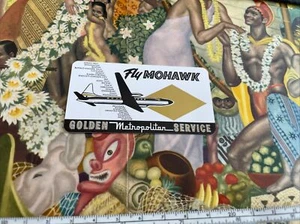 1961. Mohawk Airlines. calendar card  -Golden Metropolitan serv. - Picture 1 of 2