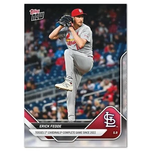 2025 MLB Topps NOW 156 ERICK FEDDE COMPLETE GAME STL CARDINALS PRESALE - Picture 1 of 2