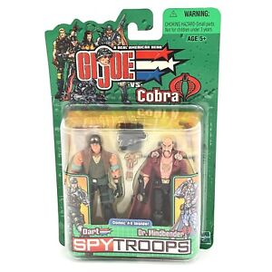 2003 Hasbro G.I. JOE vs. Cobra Dart & Dr. Mindbender Action Figures 2 pack