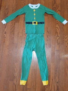 Hanna Andersson Sz 110 US 5 Christmas Holiday Elf Pajamas Set PJs - Picture 1 of 5