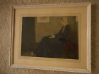 Whistlers Mother Print Picture James McNeill Whistler Kitsch Vintage apx21x17