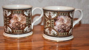 Old Royal Naval College Greenwich Painted Hall, William Edwards?, pair of cups - Picture 1 of 6