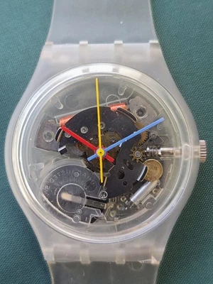 SWATCH  ORIGINAL JELLY FISH  1983 - PROTOTYPE - VERY RARE - not working - NEW - Immagine 1 di 4