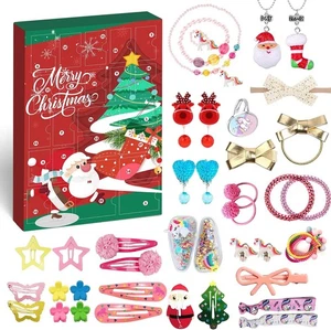 Adventskalender Mädchen Haarschmuck Schmuckset Weihnachtskalender Geschenk - Bild 1 von 5
