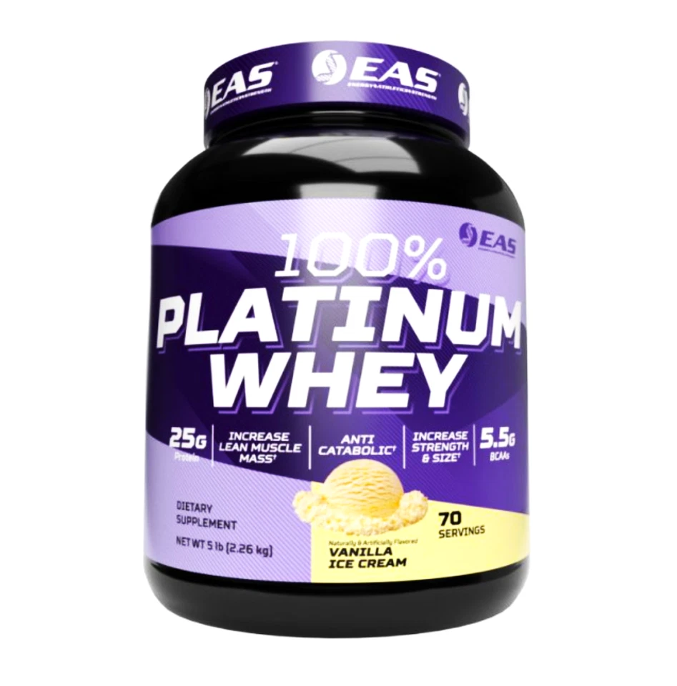 100% Platinum Whey, Vanilla Ice Cream , 5 lb (2.26 kg) - Image 1 of 1
