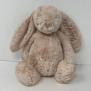 Jellycat Bashful Bunny Rabbit Light Pink floppy ears embroidered name NAYANNA - Picture 1 of 16