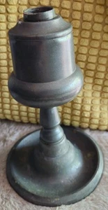 Antique Pewter Whale Oil Lamp by Capen & Molineux #14 Early-Mid 1800s. - Picture 1 of 5