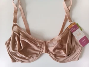 Reggiseno T-Shirt Ferretto OLGA by Warners Taglia 38DD Copertura Completa Beige Nuovo con etichette - Foto 1 di 7