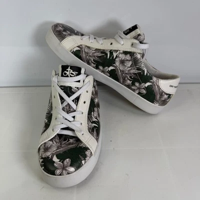 Zapatillas deportivas de corte OTBT para mujer con estampado floral con cordones y patrón botánico talla 6,5 Foto 1 de 2