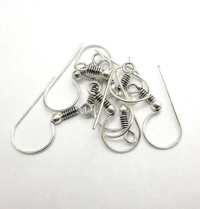 60 PCS 21X10MM BALI EARRING FINDING ANTIQUE SILVER PLATED 649 SBI-395 - Picture 1 of 3