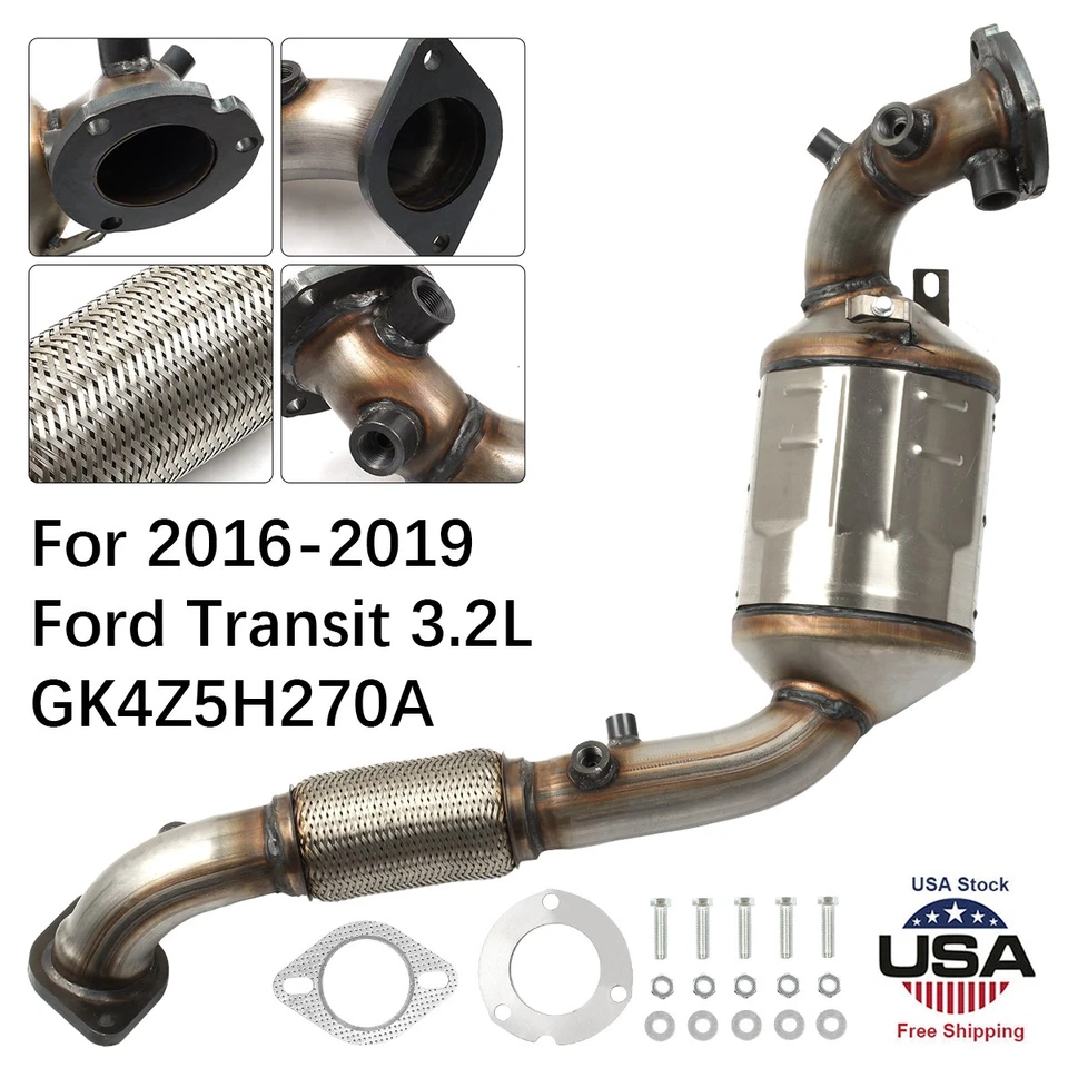 ​For Ford Transit 3.2L 2016-2019 DPF Stainless Steel Direct Fit Emission Legal​ Foto 1 de 4
