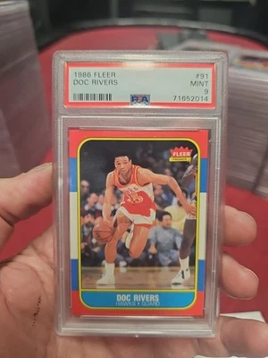  1986 Fleer # 91 Doc Rivers PSA 9 🔥 - Image 1 of 3