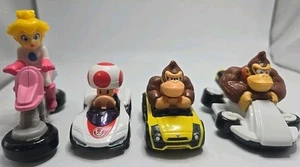 4 McDonald's Nintendo 2022 Mario Kart Happy Meal Toys Donkey Kong Toad Toadette - Picture 1 of 2