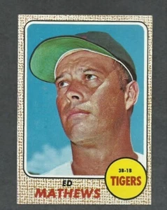 ED MATHEWS 1968 TOPPS EX #58 TIGRES - Imagen 1 de 1