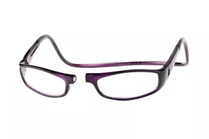 CliC +1.50 Diopter Magnetic Reading Glasses: Euro - Purple - Picture 1 of 1