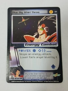 Blue Big Whirl Throw 63 DBZ Dragon Ball Z Saiyan Saga 2000 CCG - Picture 1 of 2