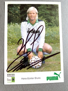 Tarjeta de autógrafo original HANS-GÜNTER BRUNS Borussia Mönchengladbach 10x15 - Imagen 1 de 1