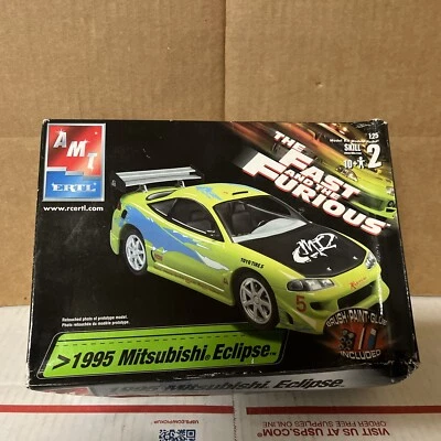 AMT 1995 Mitsubishi Eclipse Fast & Furious Movie Car 1/25 Model Kit 2003(read) - Image 1 of 4