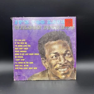 It's Too Late Wilson Pickett LP Vinyl Record - Imagen 1 de 6