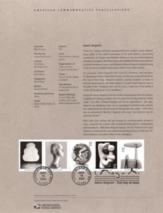 #0417 37c Isamu Noguchi Scultore #3857-61 Pagina ricordo - Foto 1 di 1
