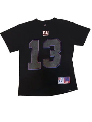 Camiseta para hombre New York Giants mediana negra #13 Odell Beckham Jr NFL majestuosa Foto 1 de 4