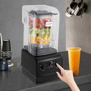 Noiceless Commercial Blenders Soundproof Smoothie Juicers Black 2.2L Durable - Picture 1 of 17