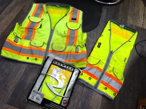 3XL Radians SV55-2ZGD Klasse 2 strapazierfähige zweifarbige Ingenieur Sicherheitsweste - gelb - Bild 1 von 11
