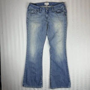 Abercrombie And Fitch Jeans Womens Size 6R Bootcut Distressed Light Wash 32x32 - Picture 1 of 19