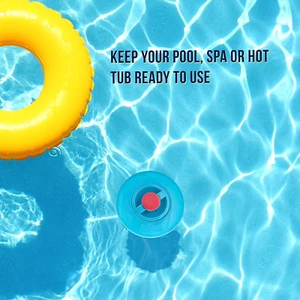 Pool Chlorine Floater Dispenser with Pop-Up Refill Indicator - Holds 3" Table... - Picture 1 of 12