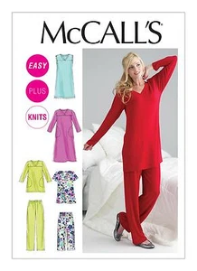 McCalls SEWING PATTERN M6474 Misses Or Womens Nightwear 8-16 or 18W-24W - Picture 1 of 11