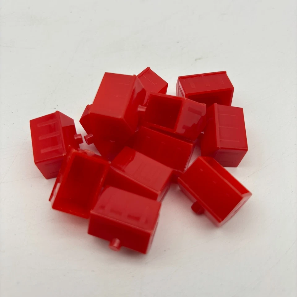 Monopoly Mustang Edition 12 Red Hotels 1999 Replacement Pieces Parts Buildings - Image 1 of 1