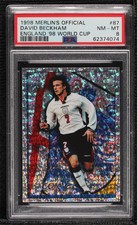 1998 Merlin's Official England David Beckham #87 PSA 8