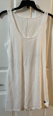 Swimsuit Cover Up Dress Disney Parks DCL White Sleeveless Size M Lightweight NEW - Image 1 of 4