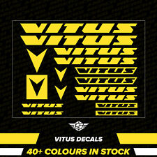 16PC VITUS Vinyl Decals Stickers 40+colours - cycling MTB BMX road bike frame 