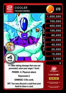 DBZ Dragon Ball Z TCG Panini Vengeance U70 Cooler, Transformed - Picture 1 of 1