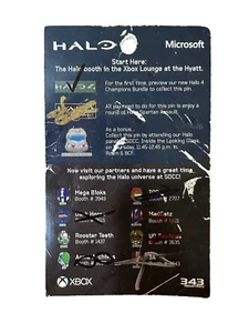 HALO 2013 SDCC Exclusive List of Pins - Picture 1 of 2