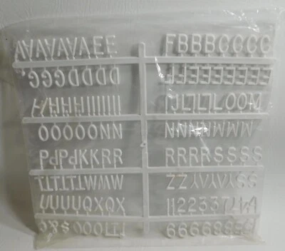 Message Board Letters 3/4 inch Tall Letters Symbols Numbers - 142/set - 12 sets - Image 1 of 4