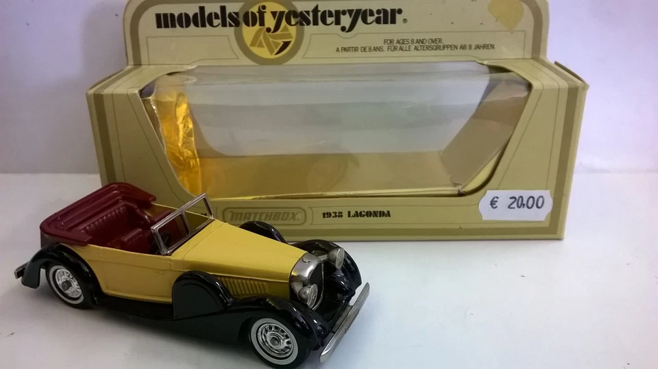 MATCHBOX 1:43 AUTO DIE CAST LAGONDA 1938 BEIGE ART  Y-11  Y11 - Immagine 1 di 1